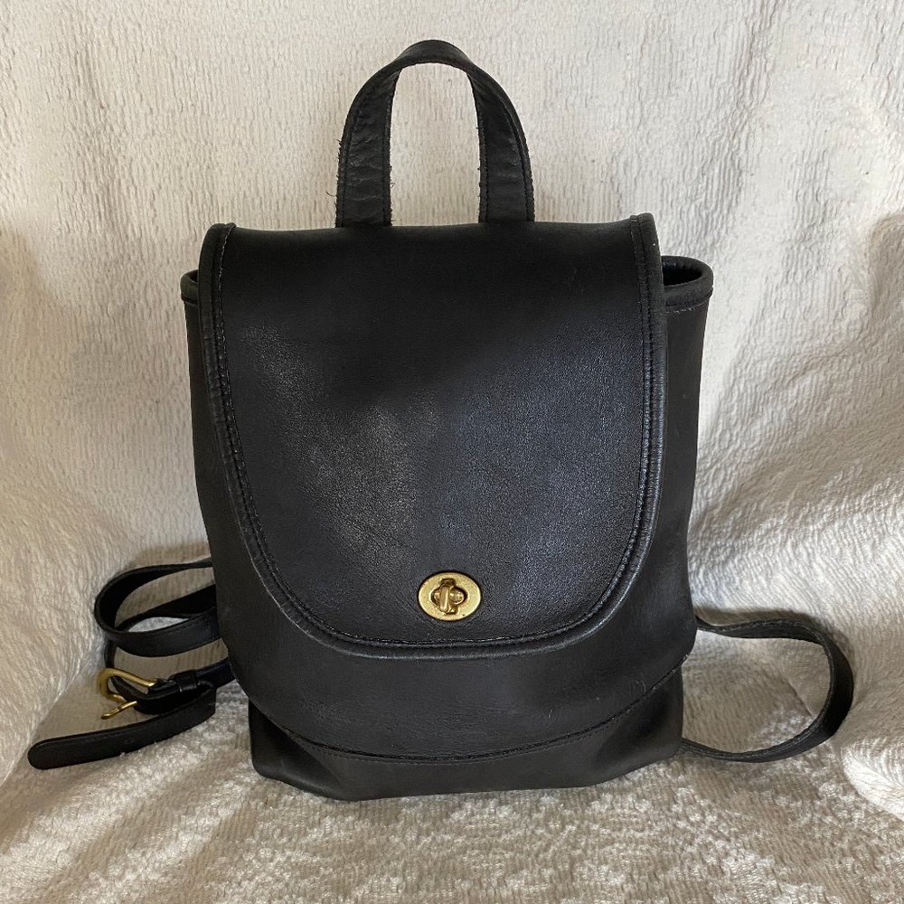 Vintage Coach black 9791 daypack backpack